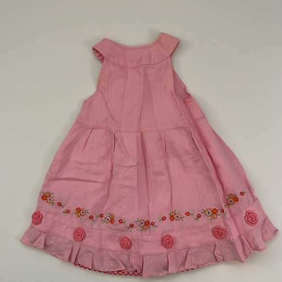 Oilily Girls Dress Size 3-4 Embroidered Ruffled - Picture 1 of 8